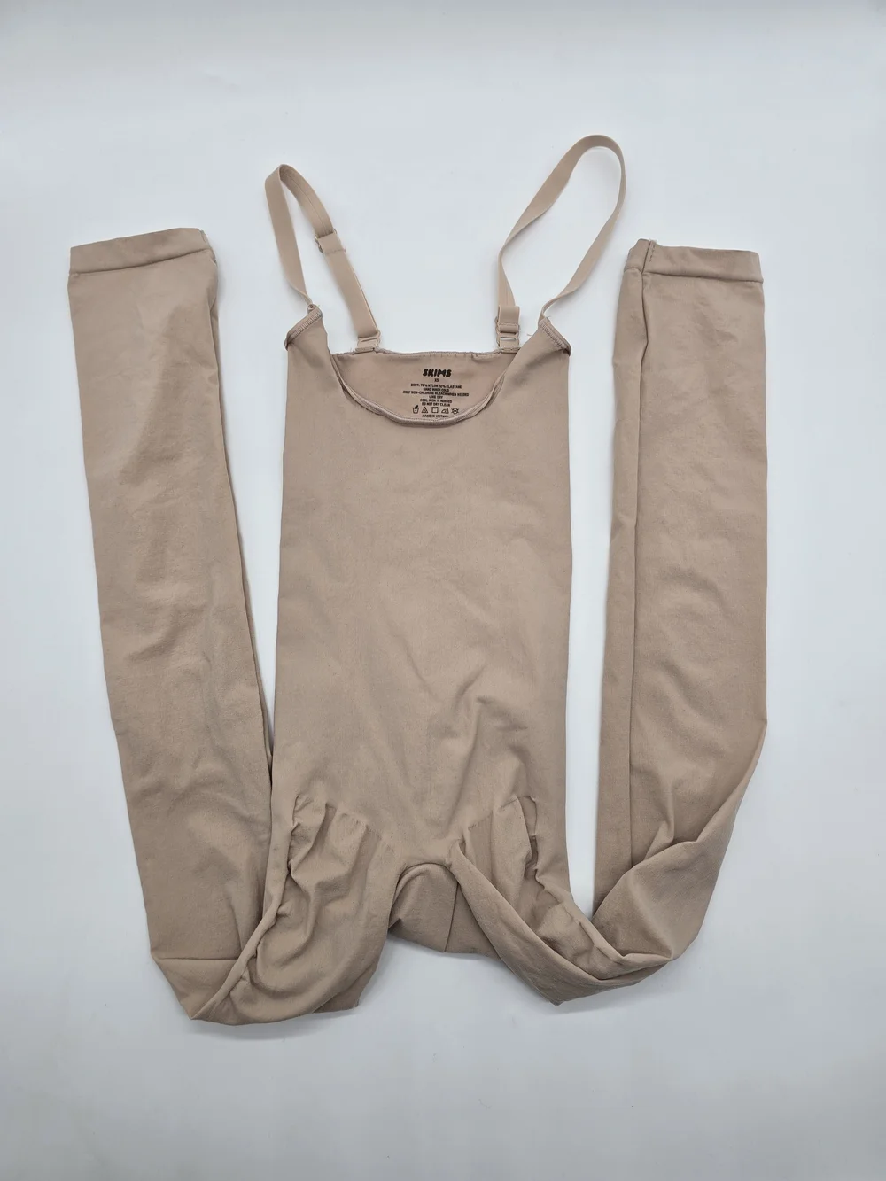 SKIMS Everyday Sculpt Open Bust Catsuit XS Sand Compression Shapewear NWOT